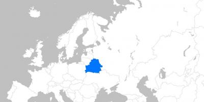 Carte de la Biélorussie europe